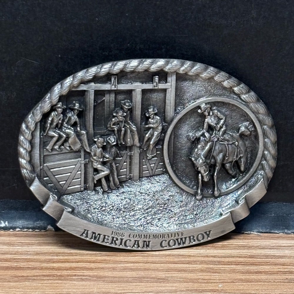 1986 Commemorative Limited Edition American Cowboy Belt Buckle #5293
